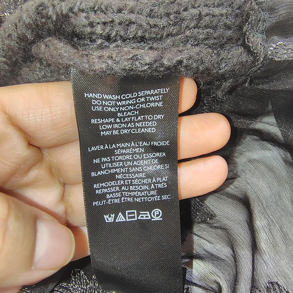 Anthropologie Sweater Womens Small Black Layered Sheer Floral Whimsygoth Boho ,S - Picture 11 of 13